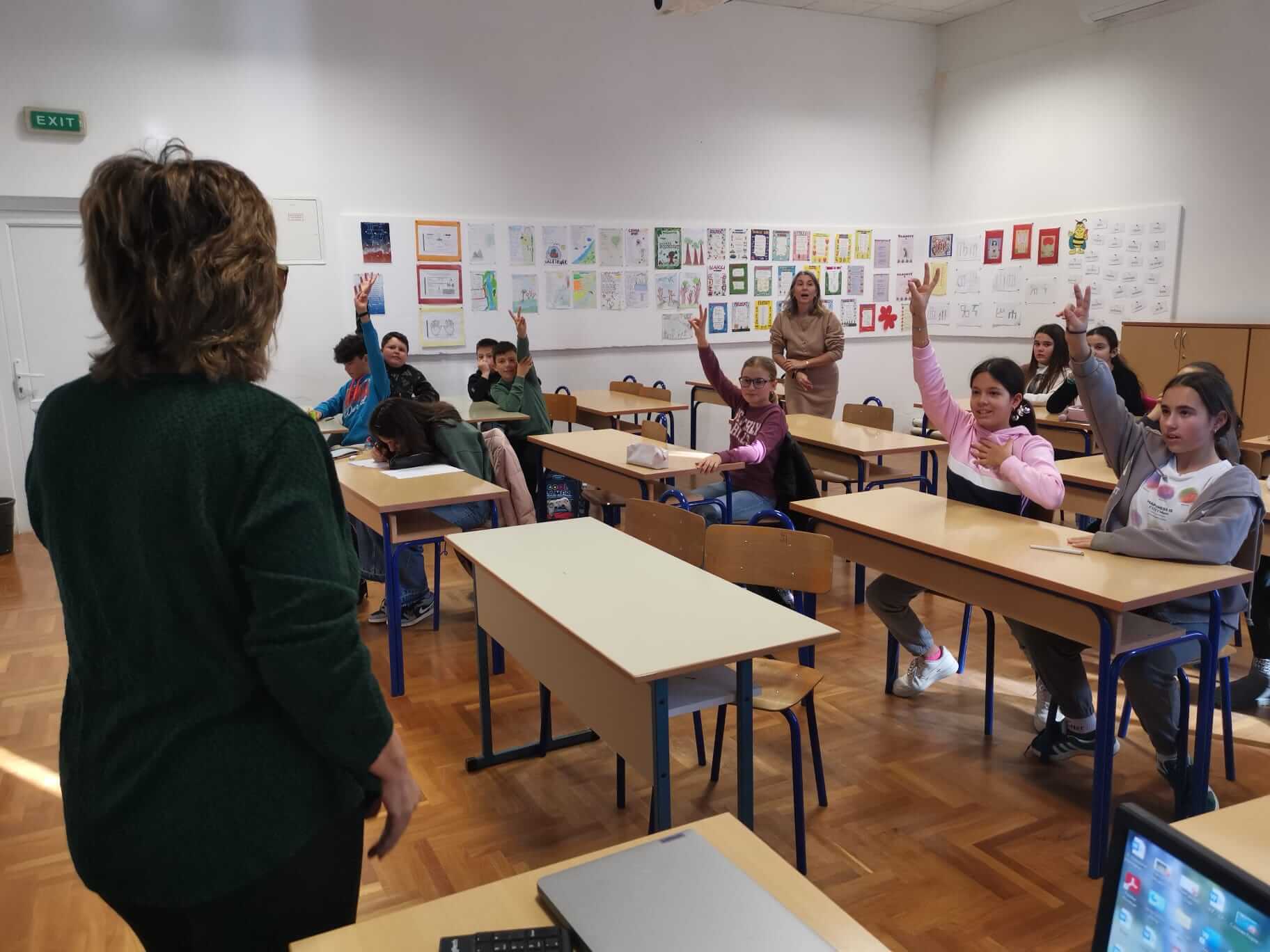 Pogled iz 2. kuta u OŠ Krune Krstića